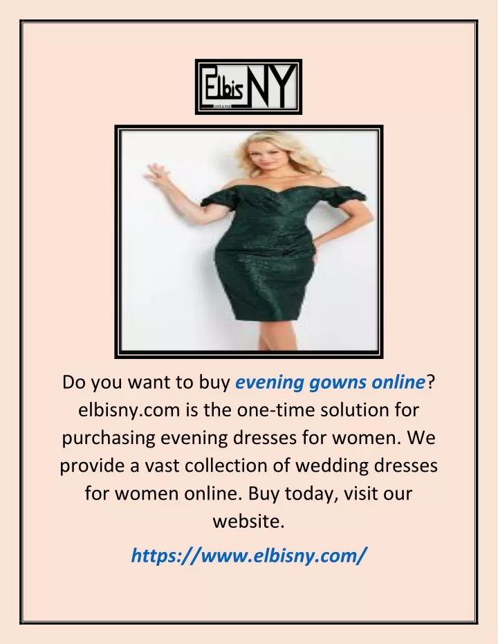 do you want to buy evening gowns online elbisny