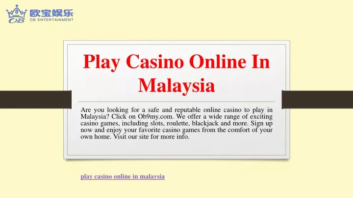 play casino online in malaysia