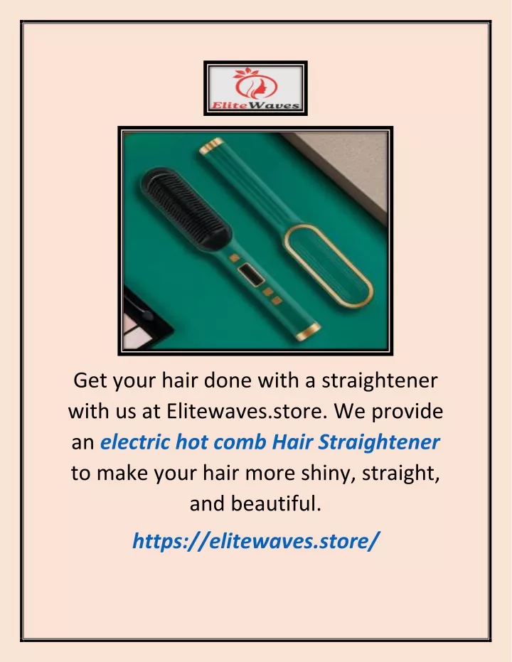 get your hair done with a straightener with