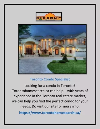 Toronto Condo Prices | Torontohomesearch.ca