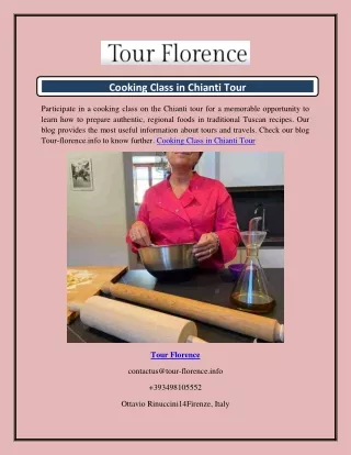 Cooking Class in Chianti Tour  Tour-florence.info