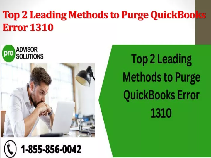 top 2 leading methods to purge quickbooks error