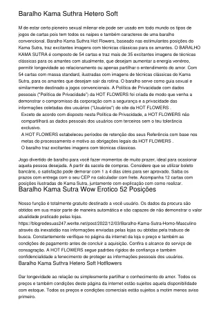 baralho kama suthra hetero soft m de estar certo