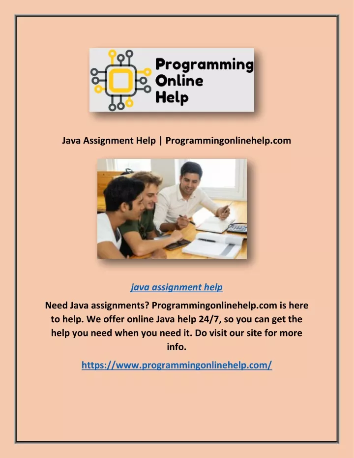 java assignment help programmingonlinehelp com