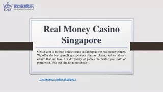 Real Money Casino Singapore | Ob9sg.com