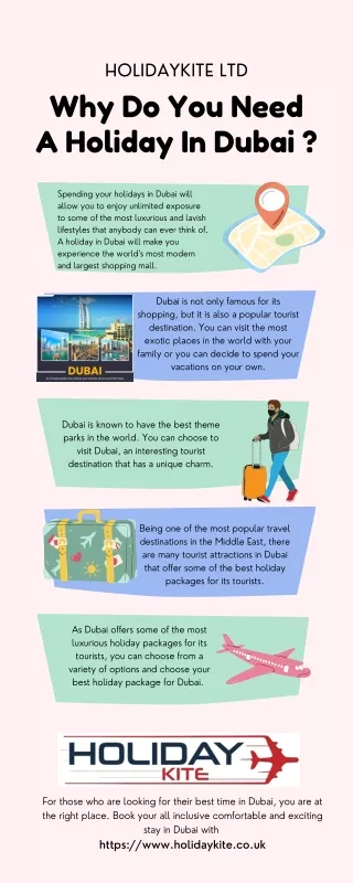 Why Do You Need A Holiday In Dubai ?