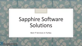 sapphire software solutions