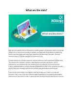 What are the stats? - slide 1