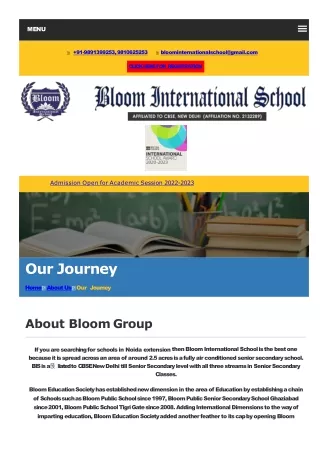 Schools in Noida Extension  Bloom International School