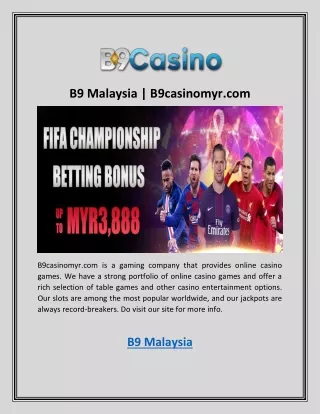 B9 Malaysia | B9casinomyr.com