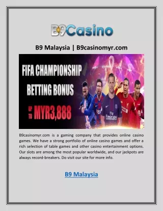 b9 malaysia b9casinomyr com