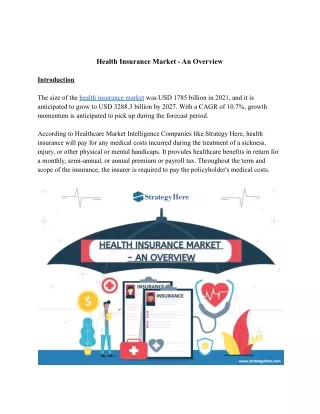 health insurance market an overview