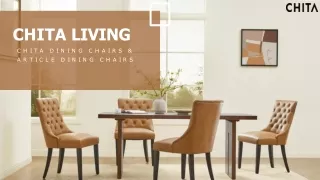 Chita Dining Chairs & Article Dining Chairs
