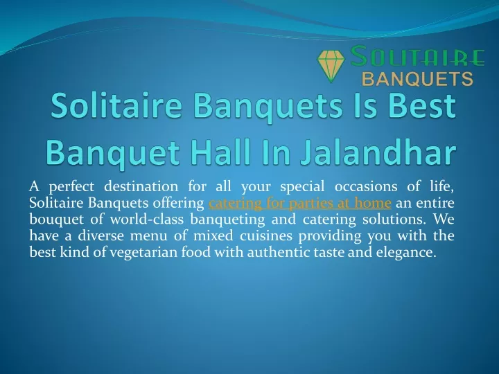 solitaire banquets is best banquet hall in jalandhar