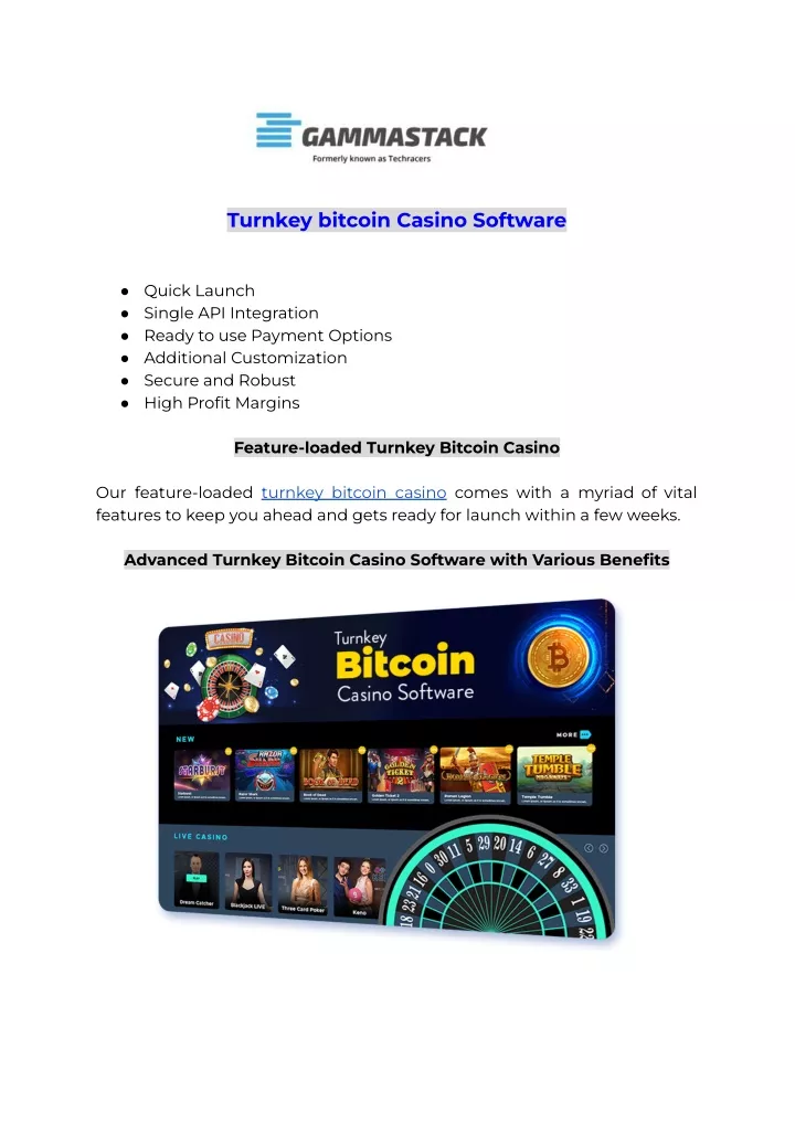 turnkey bitcoin casino software