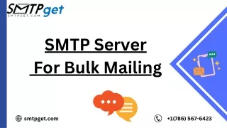 smtp server for bulk mailing