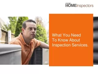 What You Need To Know About Inspection Services.
