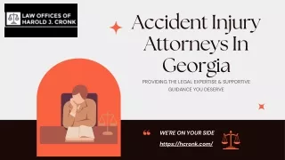 Accident Injury Attorneys In Georgia