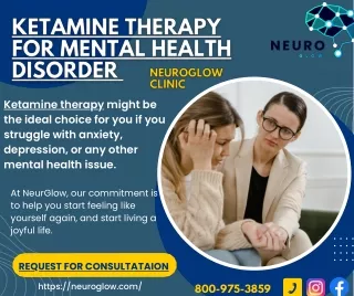 Ketamine Therapy For Mental Health Disorder - Neuroglow