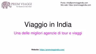 viaggio in india