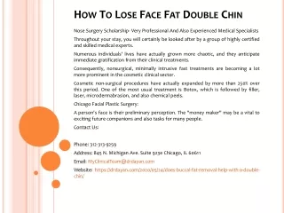 how to lose face fat double chin