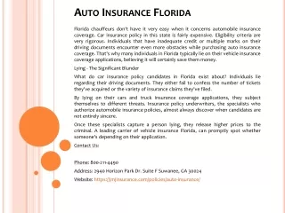 auto insurance florida