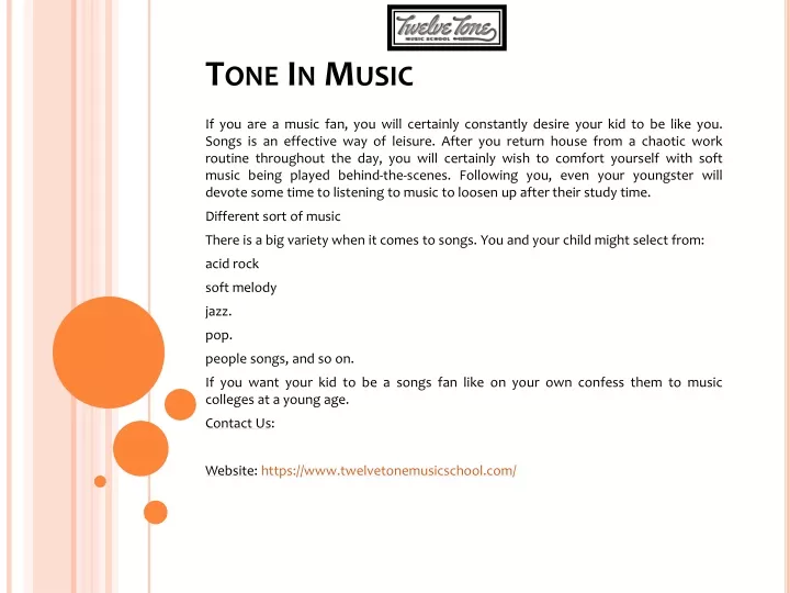 tone in music