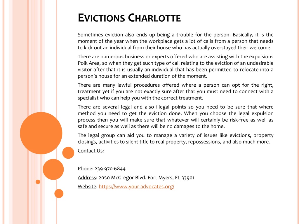 PPT - Evictions Charlotte PowerPoint Presentation, free download - ID ...