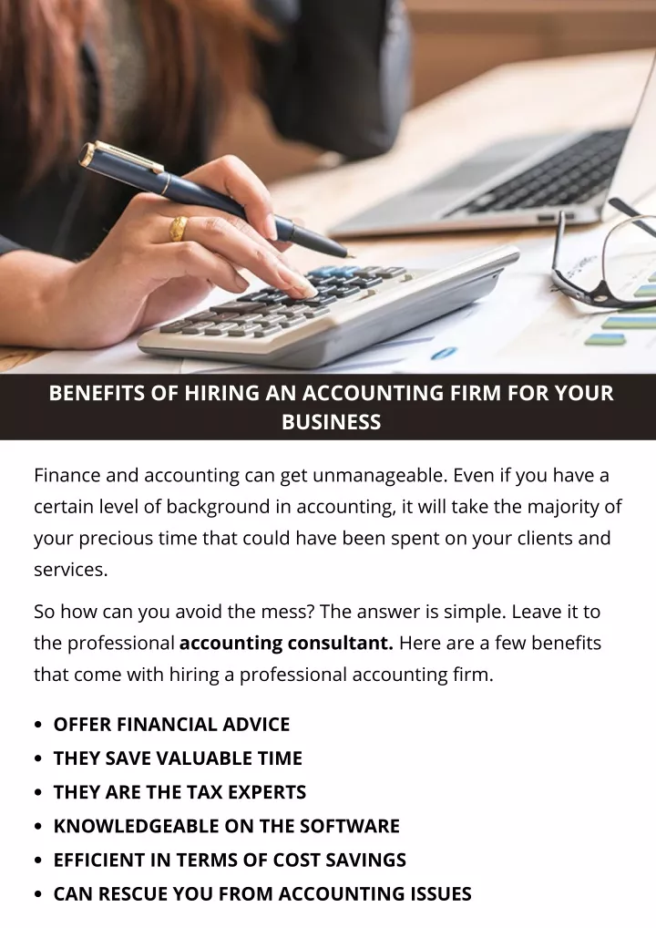 benefits of hiring an accounting firm for your