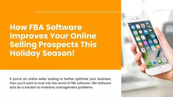 how fba software improves your online selling