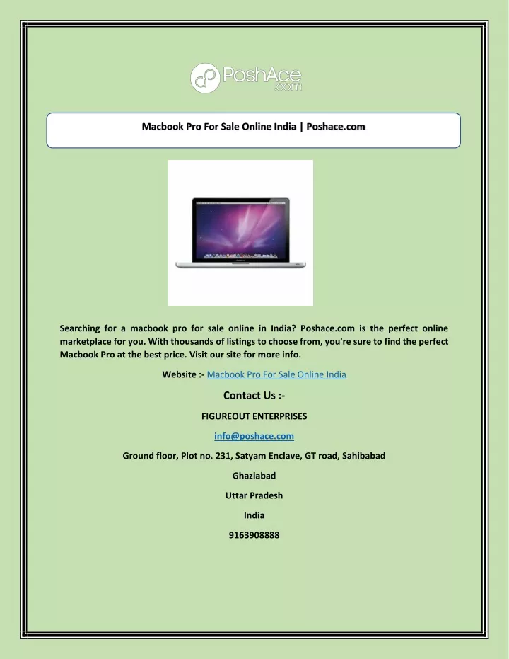 macbook pro for sale online india poshace com