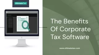 Corporate Tax Software