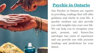 Meet the Psychic Reader in Ontario