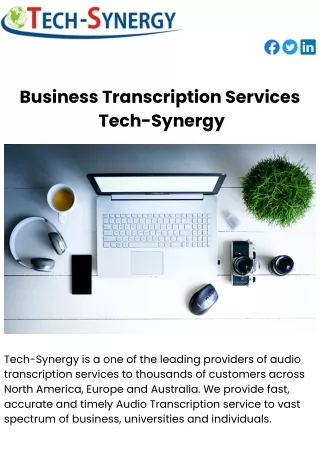 business transcription services tech synergy