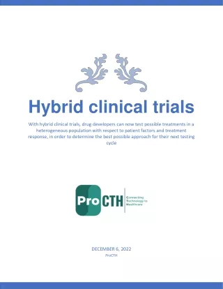 Hybrid clinical trials