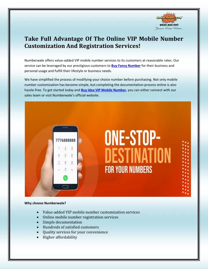 take full advantage of the online vip mobile