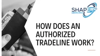 How does an authorized tradeline work