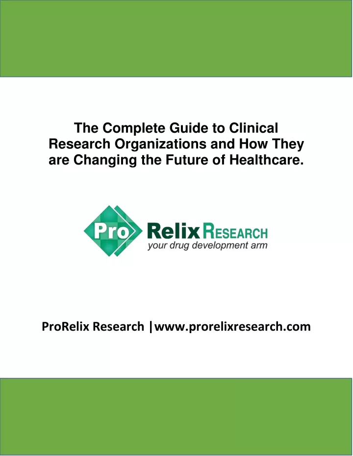 the complete guide to clinical research