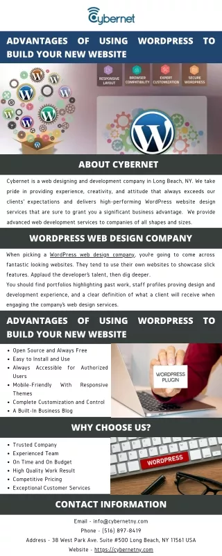 advantages of using wordpress to build your
