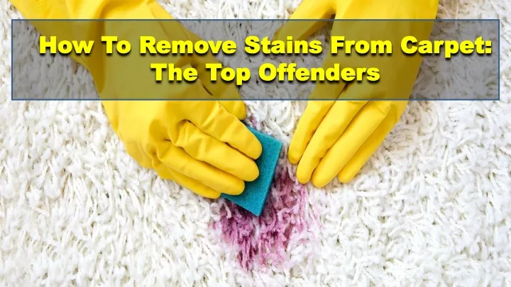 how to remove stains from carpet the top offenders