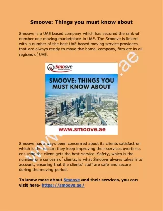 Smoove_ Things you must know about