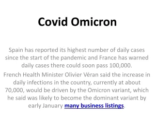 covid omicron