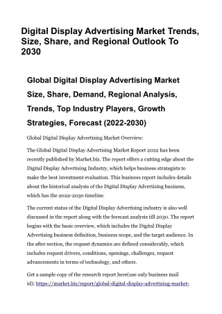 digital display advertising market trends size