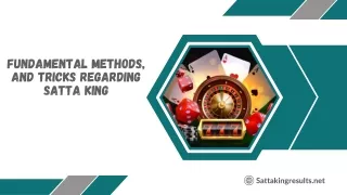 fundamental methods and tricks regarding satta