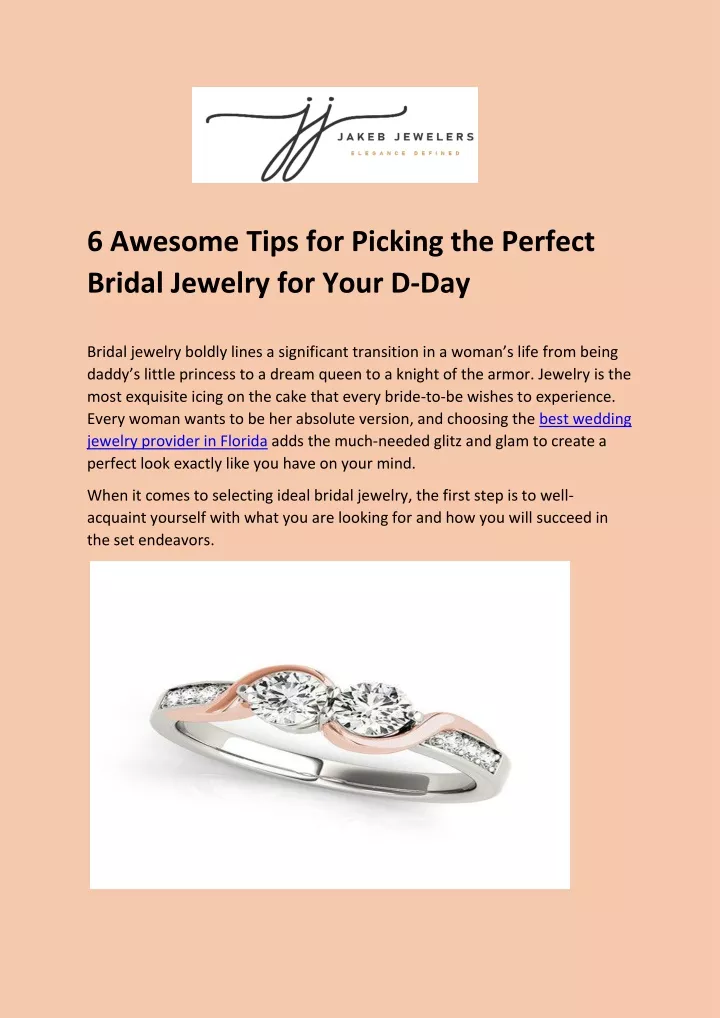 6 awesome tips for picking the perfect bridal