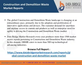 Construction and Demolition Waste Market