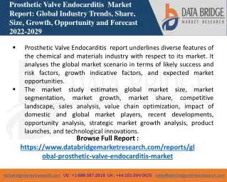 Prosthetic Valve Endocarditis  Market