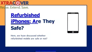 Refurbished iPhones Are They Safe