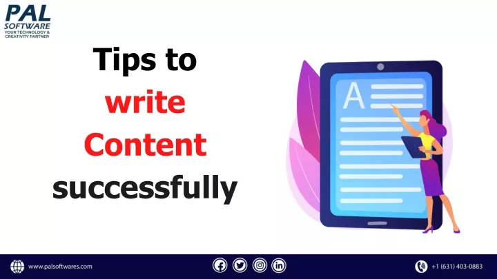 tips to write content successfully
