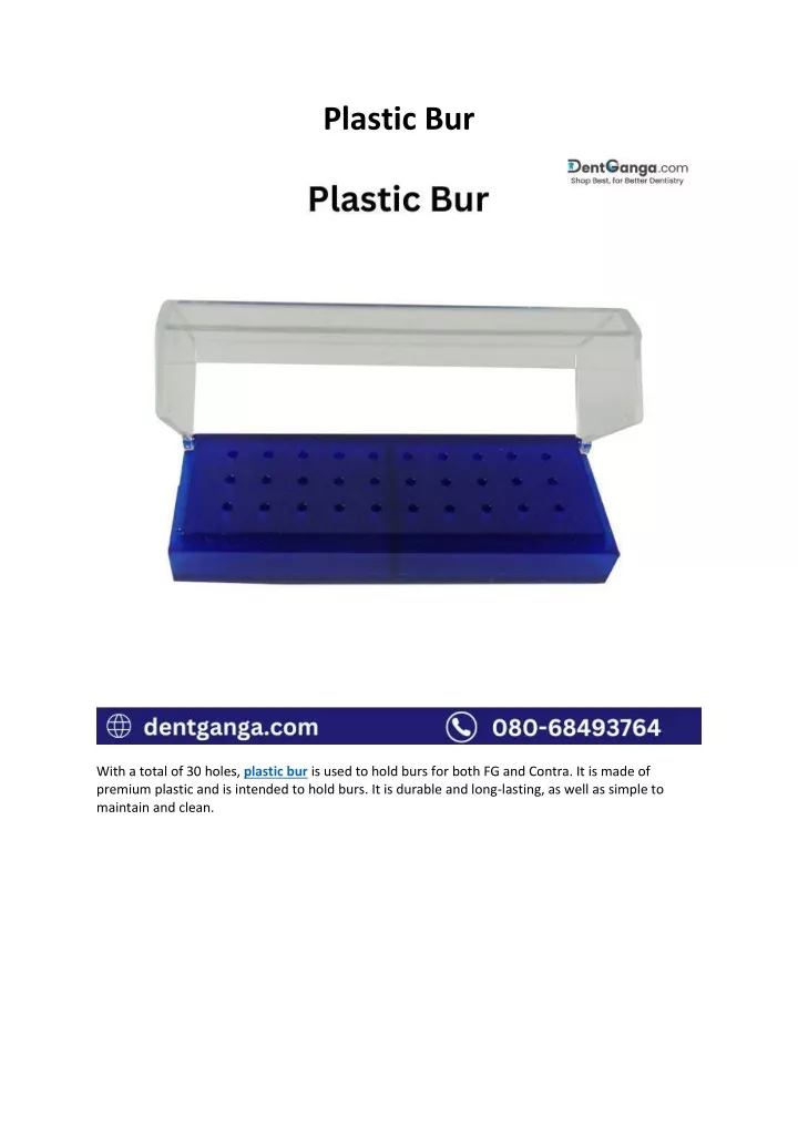 plastic bur